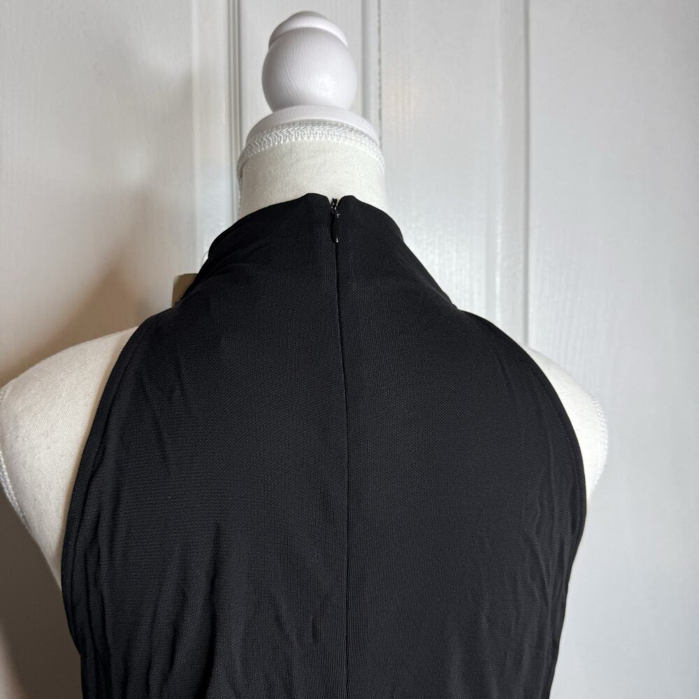 Lauren Ralph Lauren Black Halter Maxi Dress Women’s L Sleeveless Stretch NWT - Picture 5 of 7